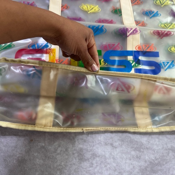 J Balvin 2020 Guess Cream Holographic Tote Bag - Picture 4 of 8